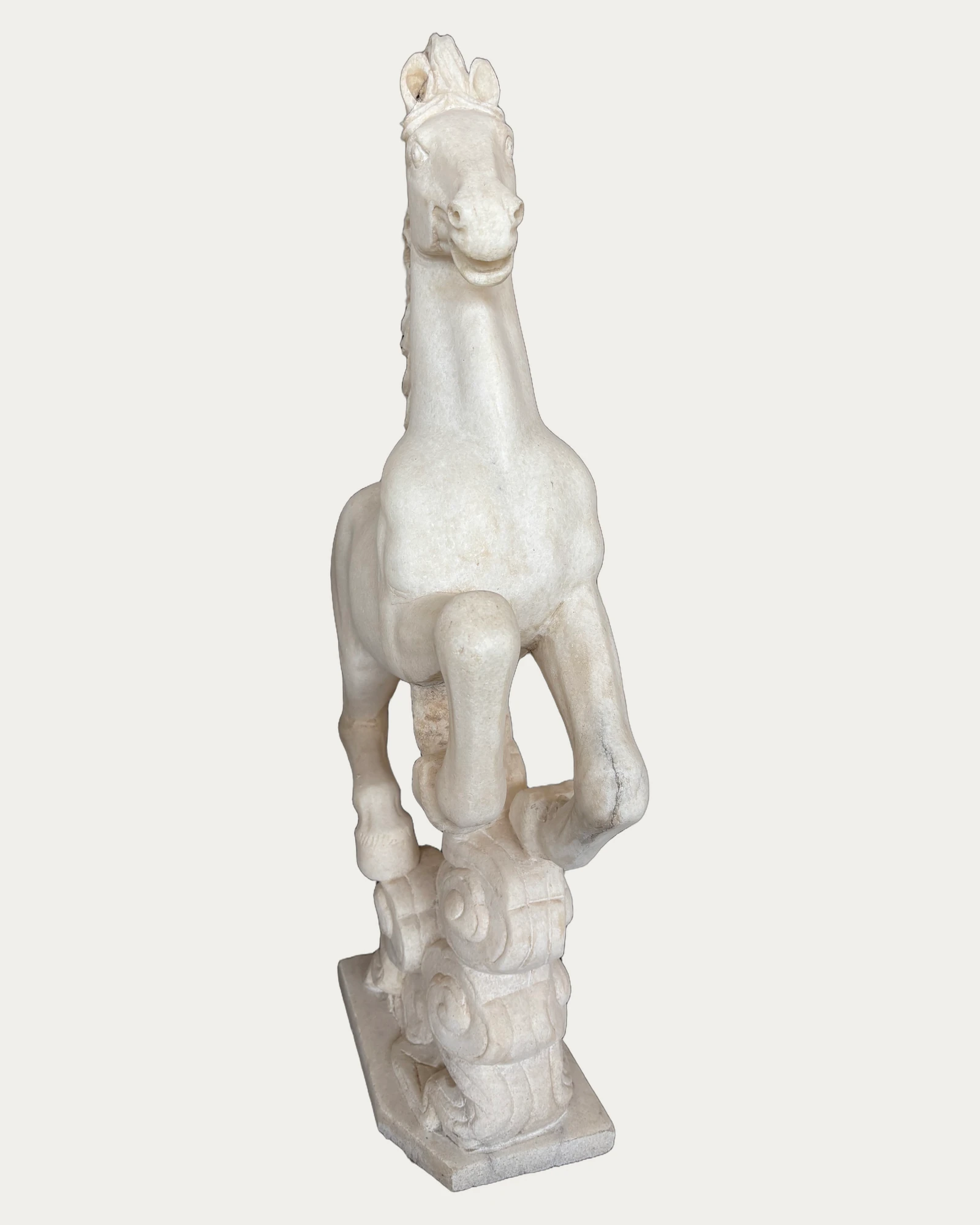 Rearing Horse Statue, front view