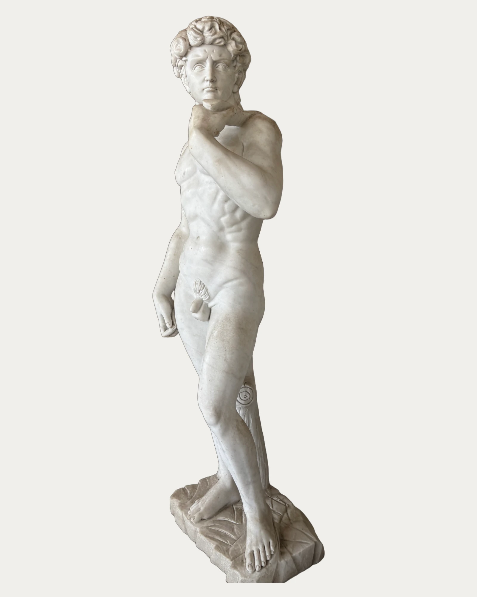 Classical Male Figure Statue, side view