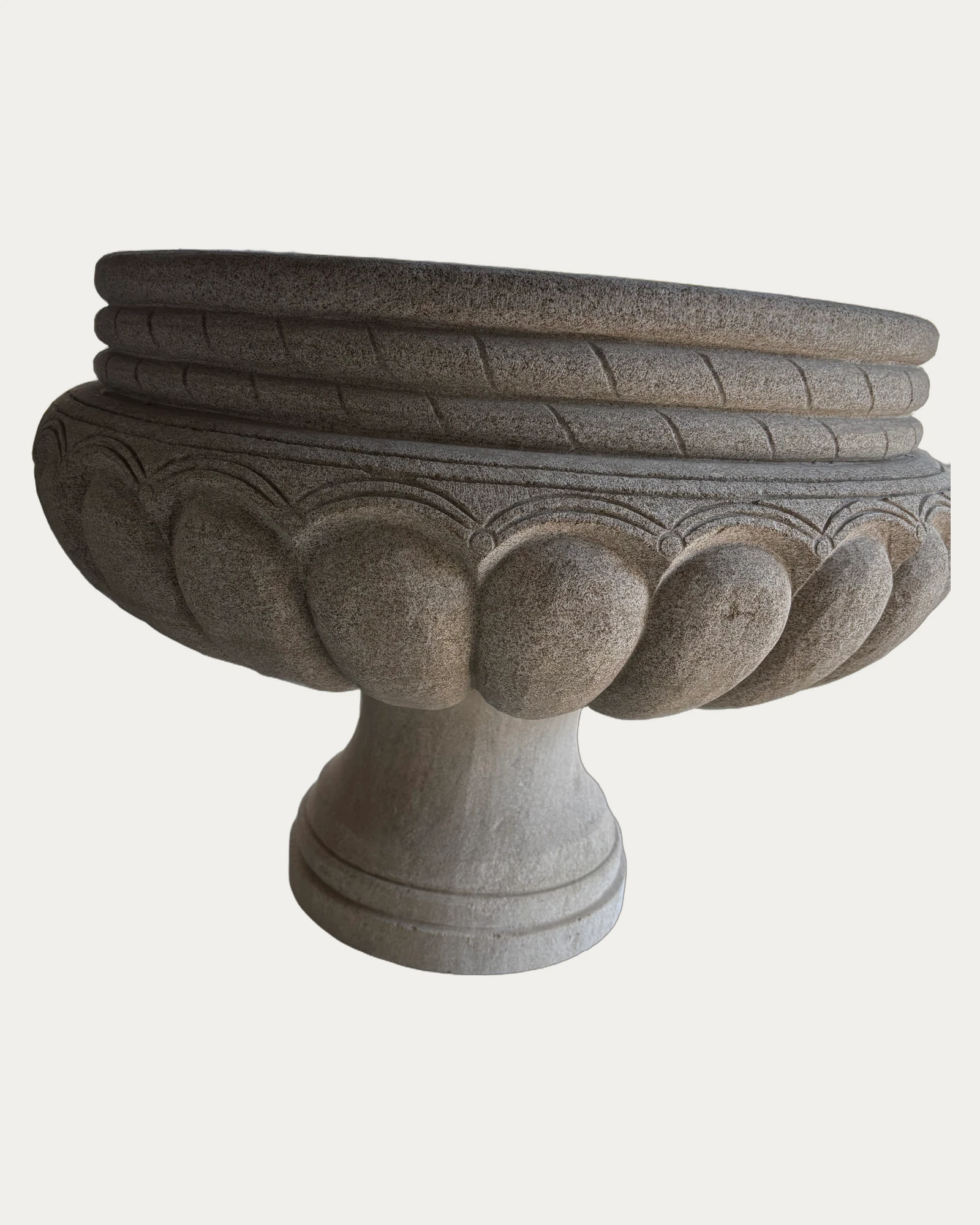 Large Round Bowl Planter, front view