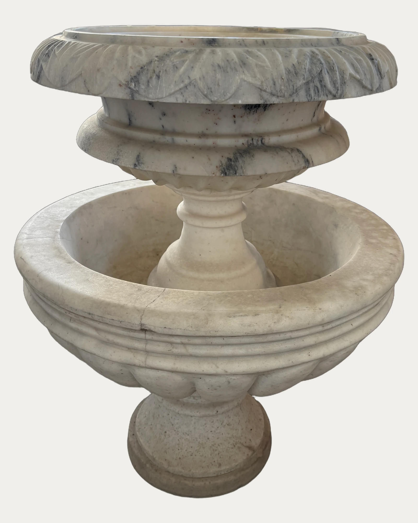 Two Tier Basin Fountain, front view