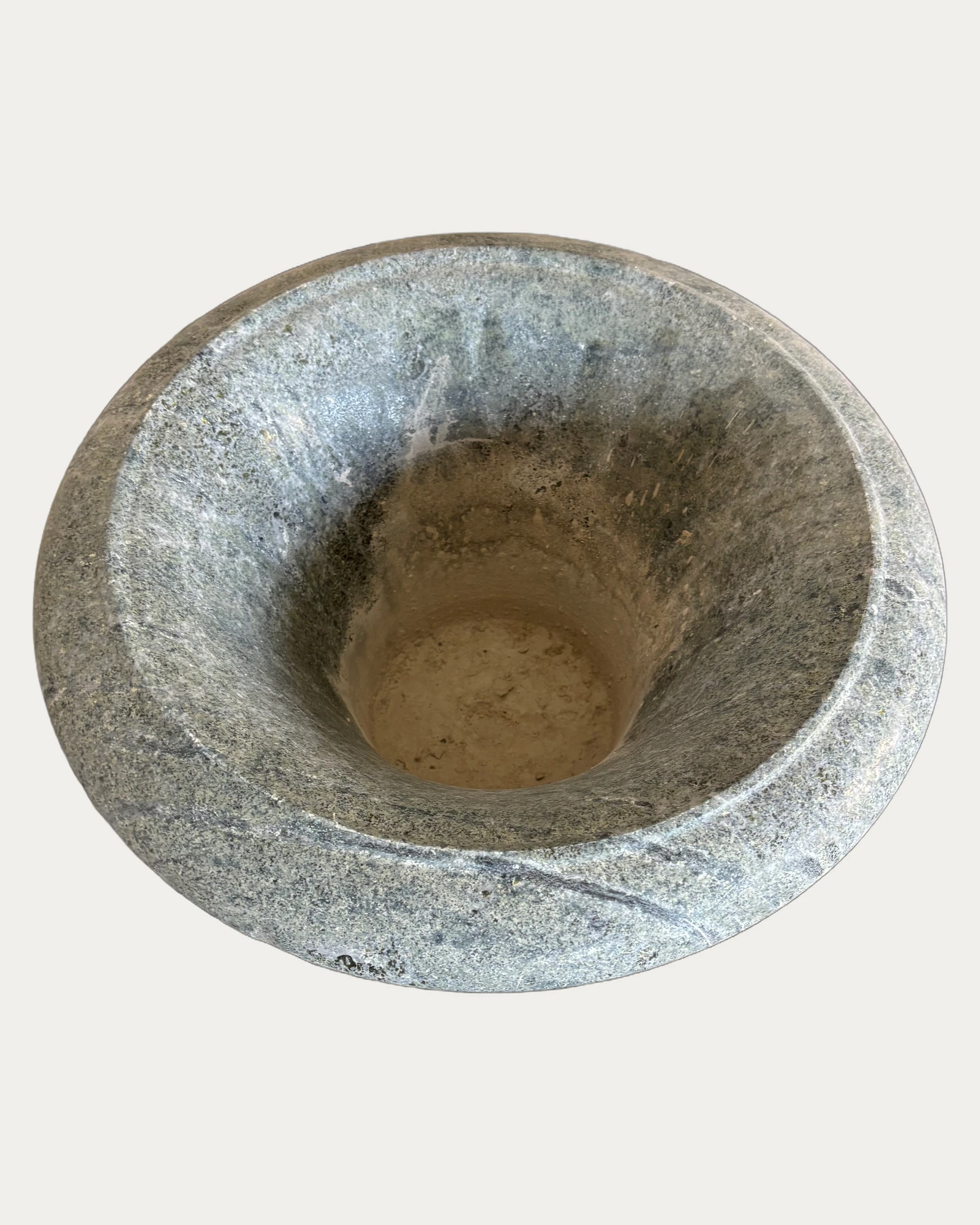 Gray Urn Planter, carving and surface detail 1
