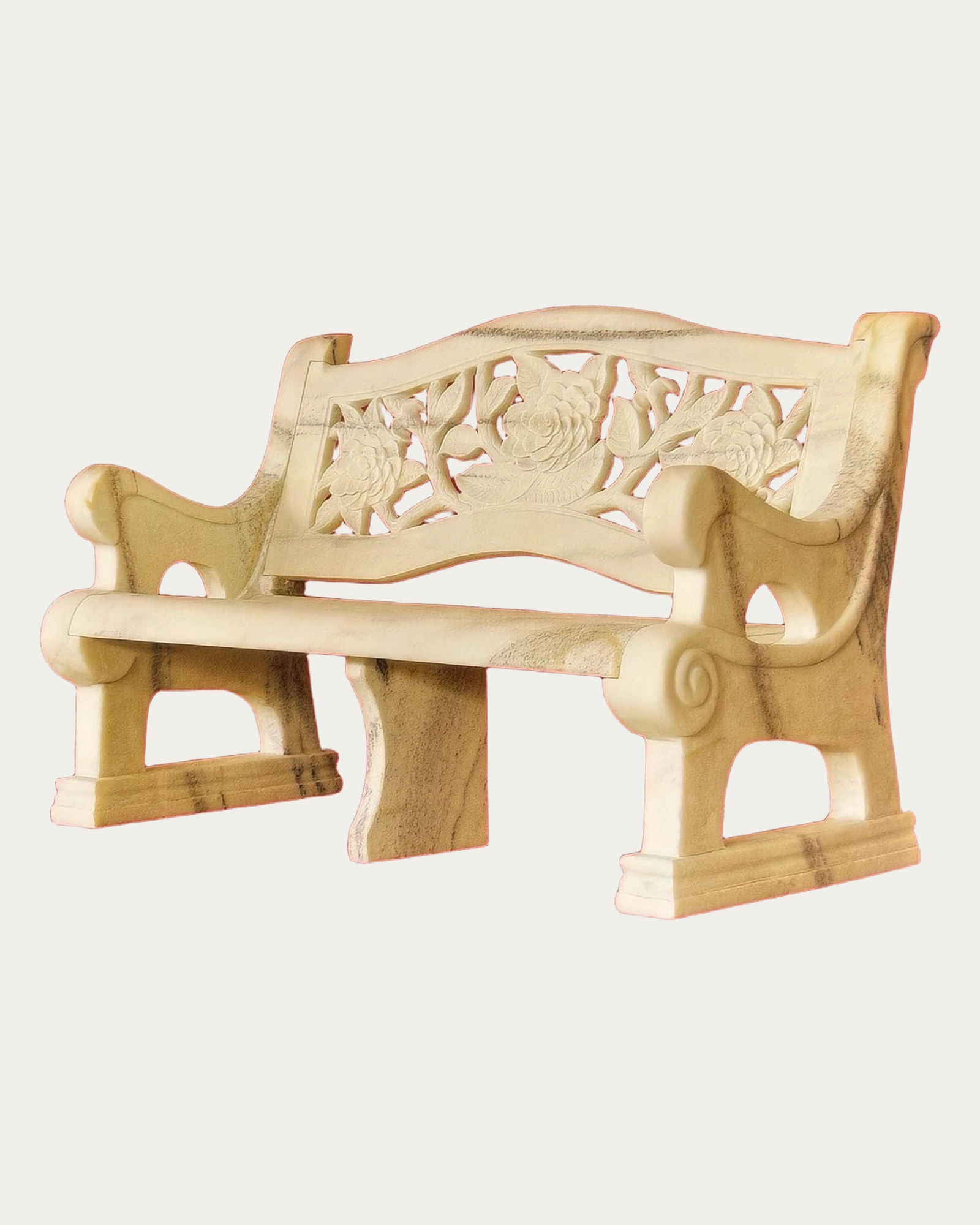 Carved Garden Bench CS-0117